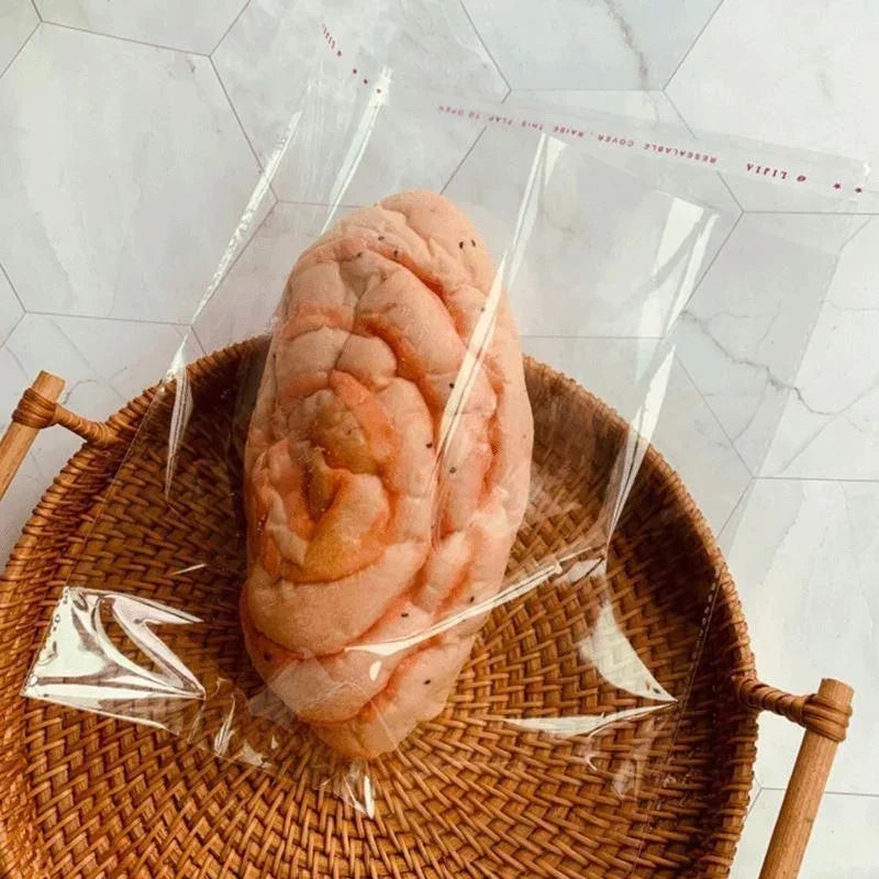 100PCS Multiple Size Clear Self-adhesive Cello Cellophane Bag Self Sealing Small Plastic Bags For Candy Packing Resealable Bags