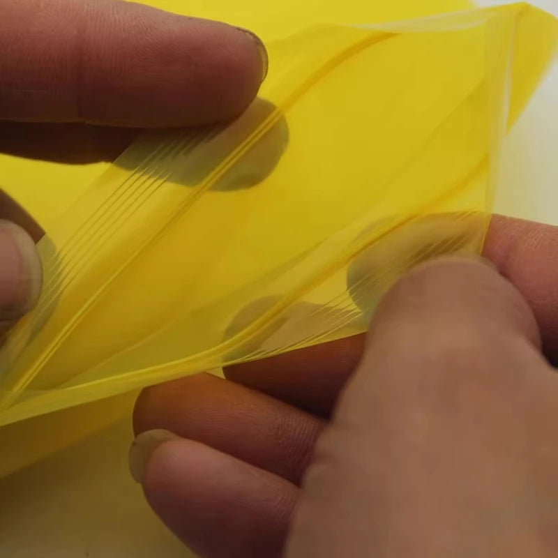 Moisture Proof Pocket Yellow Sealed PE Self Sealing Bags Thickened Accessories Classification Sample Bag Complete Specifications