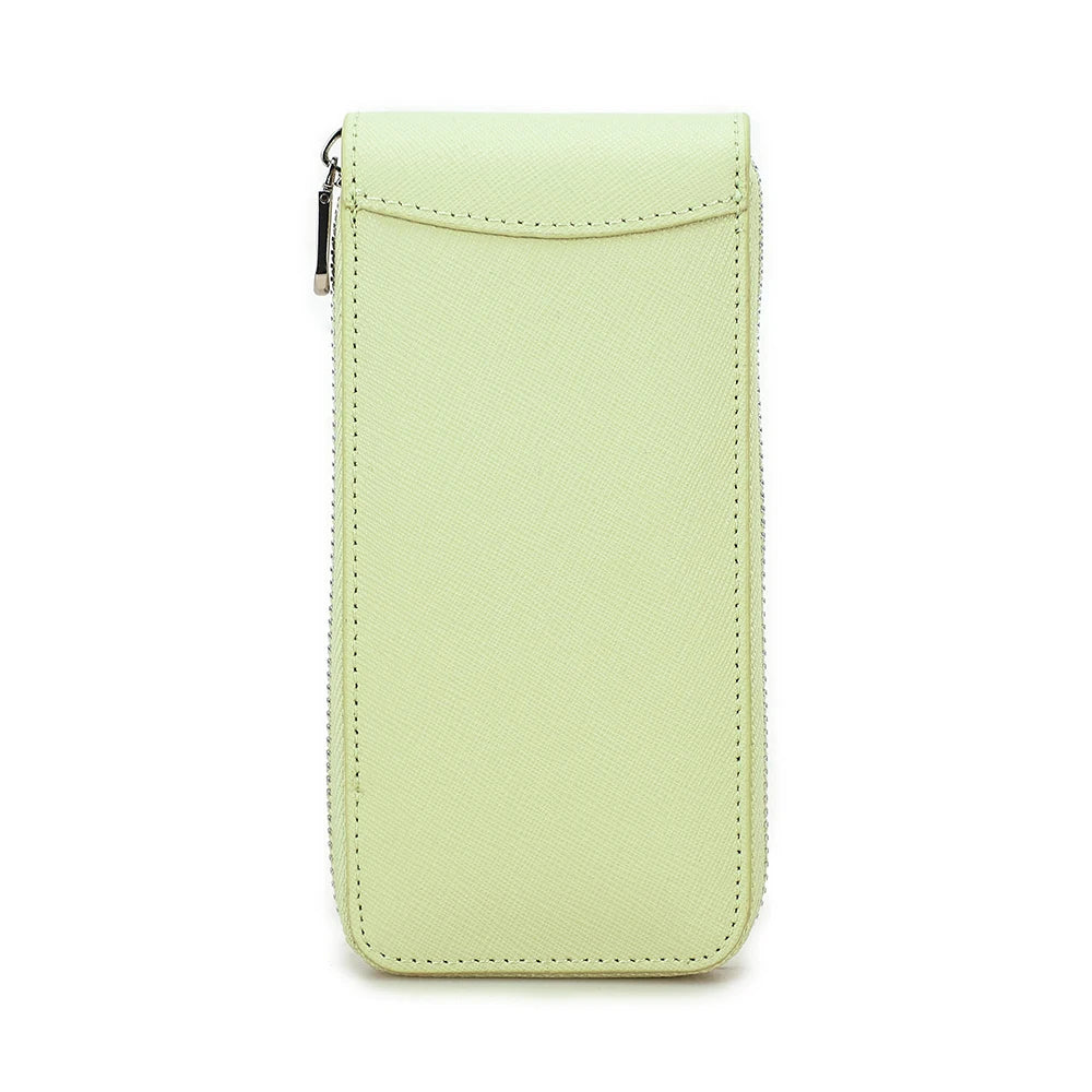 CONTACT'S FAMILY Vintage Handmade Cowhide Leather Single Slot Watch Case Display Jewelry Bracelet Storage Box with Card Slot