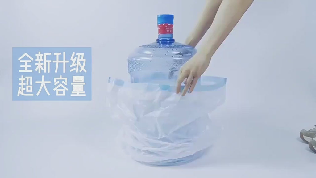 75/300pcs Garbage Bag with Drawstring Household Disposable Transparent Garbage Bag Kitchen Dormitory Living Room